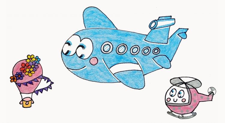 airplane cartoon for kids
